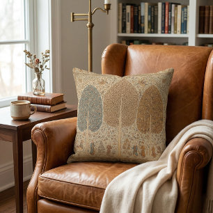 Elegant modern ethnic stylish retro pattern throw pillow