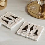 Elegant Modern Fa La La Evergreen Christmas Design Napkins