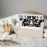 Elegant Modern Fa La La Evergreen Tree Christmas  Envelope
