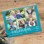 Elegant Modern Family Photos 2026 Calendar<br><div class="desc">Create your own modern,  minimal,  and stylish family photo 2026 calendar,  featuring elegant script calligraphy with a cute heart. Personalize it with your favorite pictures and custom text for a unique keepsake or Christmas gift for your grandparents.</div>