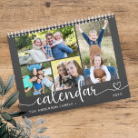 Elegant Modern Family Photos 2026 Calendar<br><div class="desc">Create your own modern,  minimal,  and stylish family photo 2026 calendar,  featuring elegant script calligraphy with a cute heart. Personalize it with your favorite pictures and custom text for a unique keepsake or Christmas gift for your grandparents.</div>