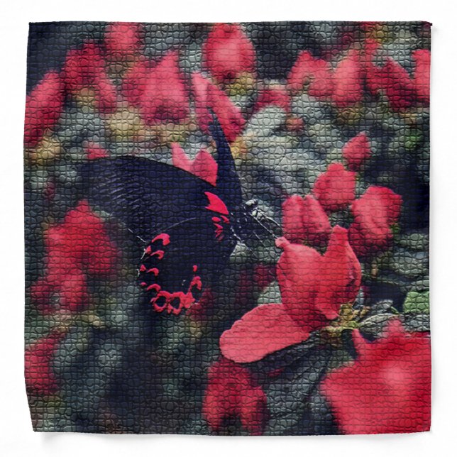 Elegant Modern Floral Bandana (Front)