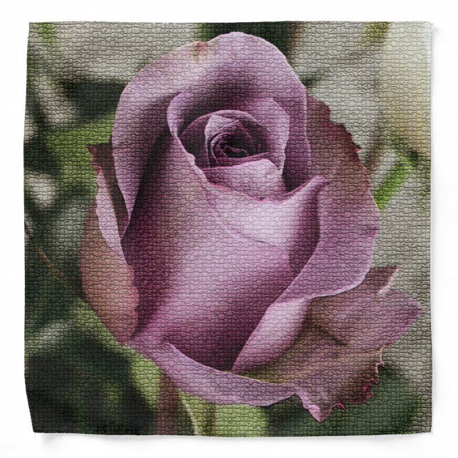 Elegant Modern Floral Bandana (Front)