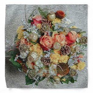 Elegant Modern Floral Bandana