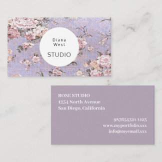 Elegant Modern Floral Business Card