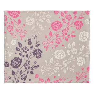 Elegant Modern Floral Duvet Cover
