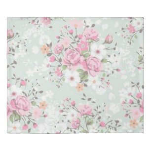 Elegant Modern Floral Duvet Cover