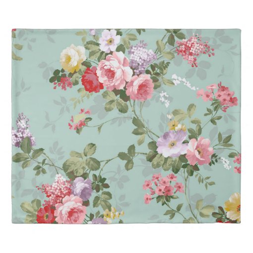 Elegant Modern Floral Duvet Cover Zazzle