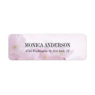 Elegant Modern Floral Feminine Creative Plain Label