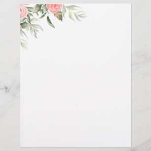 Elegant Modern Floral Letterhead