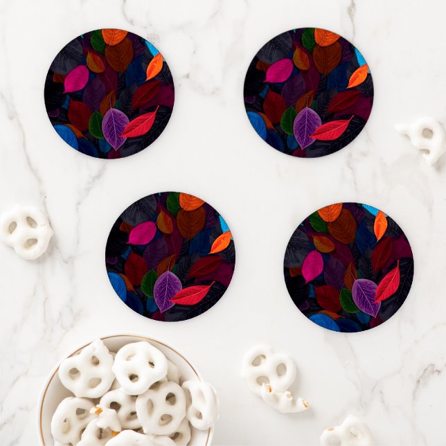 Elegant Modern Floral Trendy Popular Best Design Coaster Set (In Situ)