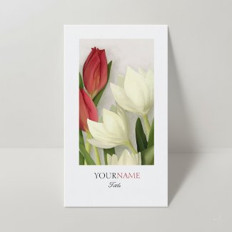Elegant Modern Floral White Border