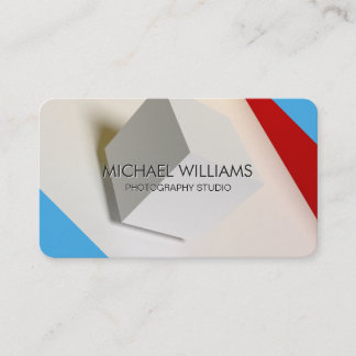 Elegant modern fresh professional simple metal business card