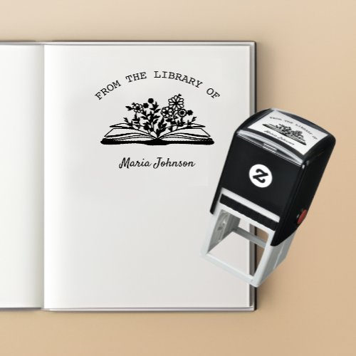 Elegant Modern From The Library Of  Ex Libris  Self_inking Stamp