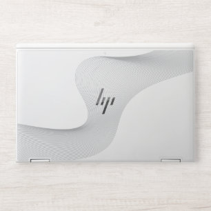 Elegant, modern, futuristic wave abstraction HP laptop skin