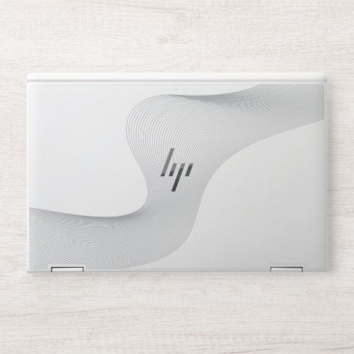 Elegant modern futuristic wave abstraction HP laptop skin