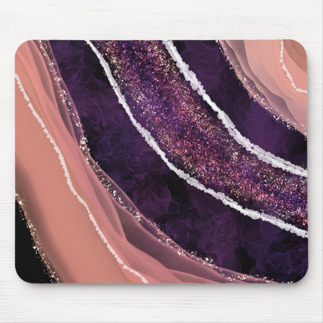 Elegant Modern Gemstone  Mouse Pad (Front)