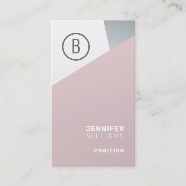 Elegant Modern geometric design Business Card (Front)