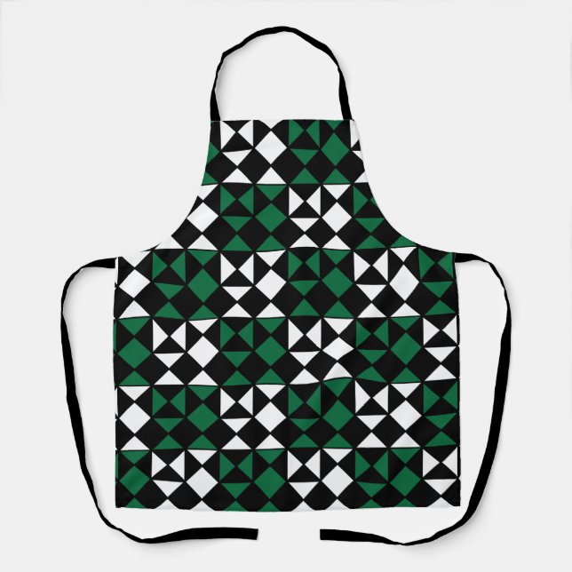 Elegant Modern Geometric Pattern  Apron (Front)
