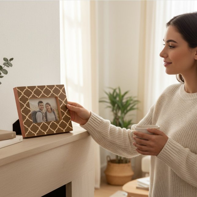 Elegant Modern Geometric Pattern Wooden Engraved Frames (Creator Uploaded)