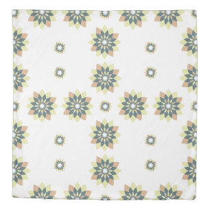 Elegant Modern Geometric Star Bursts Duvet Cover
