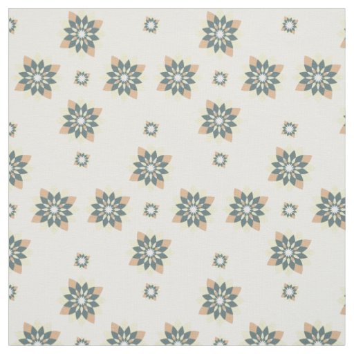 Elegant Modern Geometric Star Bursts Fabric