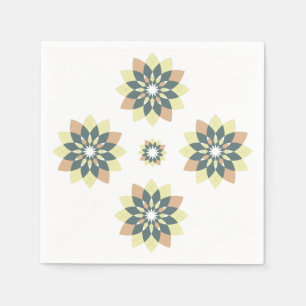Elegant Modern Geometric Star Bursts Napkins