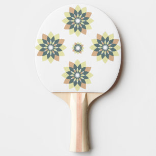 Elegant Modern Geometric Star Bursts Ping Pong Paddle