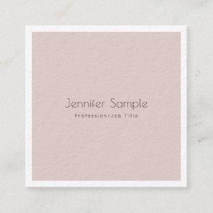 Elegant Modern Glamorous Design Luxury Trendy Square Business Card