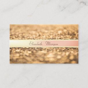 Elegant Modern Glitter Bokeh,Pearls Business Card