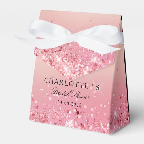 Elegant Modern  Glitter Bridal Shower Geschenkscha Favor Boxes
