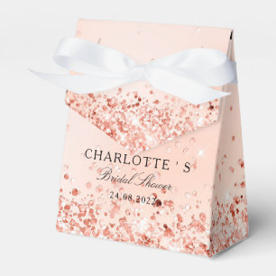 Elegant Modern Glitter Bridal Shower Geschenkscha Favor Boxes