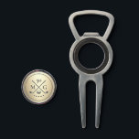 Elegant Modern Gold 40 50 60 Birthday Golf Divot Tool<br><div class="desc">Looking for the perfect gift for Dad and customisable? Celebrate Father's Day and his birthday with a personalized golf-themed 4Modern 40th 50th 60 Birthday Golf Monogramdesign</div>