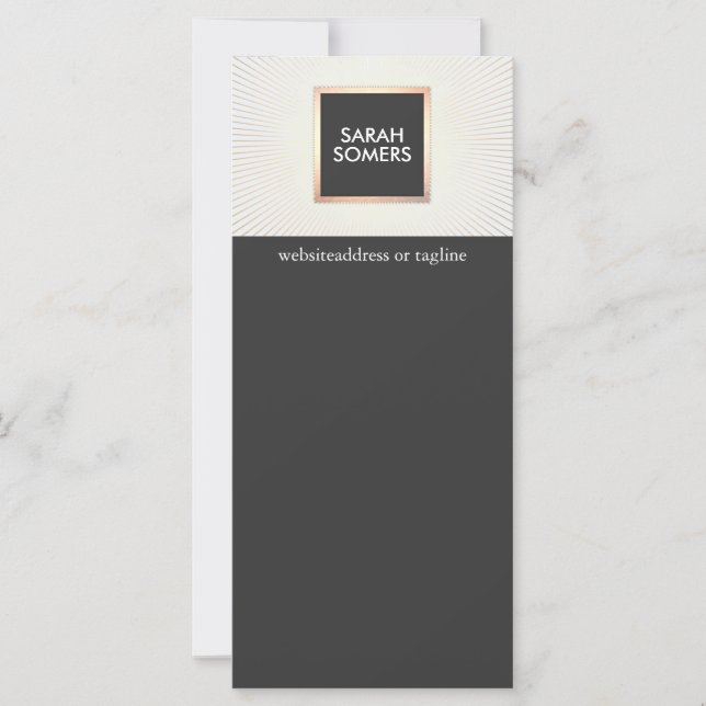 Elegant Modern Gold and Black Stylish Chic (Front)