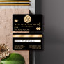 Elegant Modern Gold Black Credit Card Logo