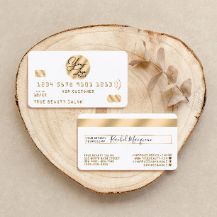 Elegant Modern Gold Black Credit Card Logo