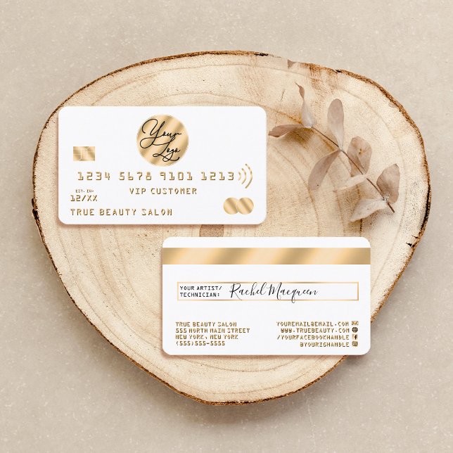 Elegant Modern Gold Black Credit Card Logo (Creator Uploaded)