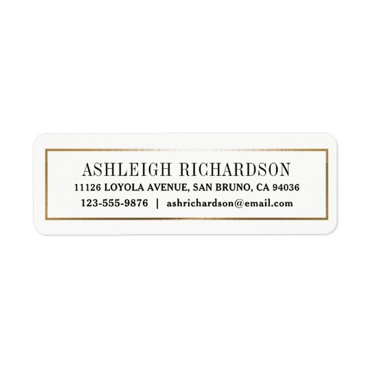 Gold Border Labels Zazzle