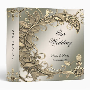 Elegant Modern Gold Decorative Album Binder