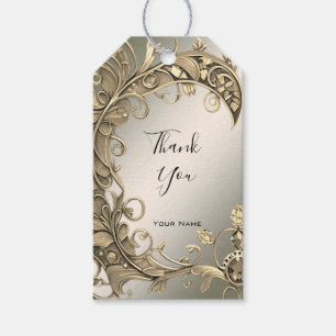 Elegant Modern Gold Decorative Gift Tag
