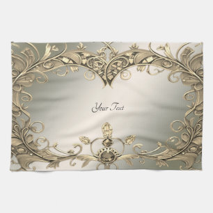 Elegant Modern Gold Decorative Kitchen Towels