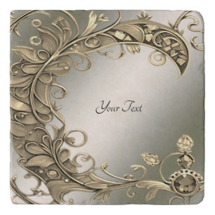 Elegant Modern Gold Decorative Trivet