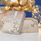 Elegant modern gold glitter snowflakes gradient