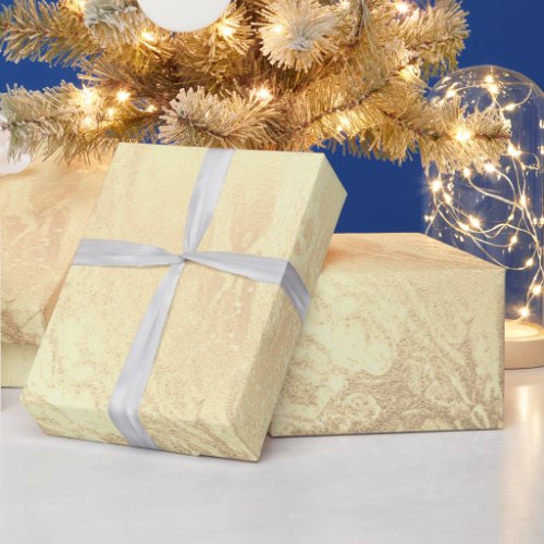 Elegant modern gold marble glitter wrapping paper