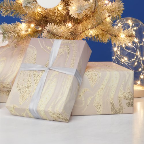 Elegant modern gold marble gradient wrapping paper