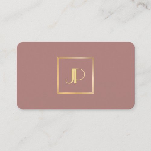 Elegant Modern Gold Monogram Professional Template Business Card