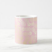 Elegant modern gold & pink pineapple pattern coffee mug (Center)