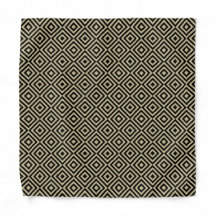 Elegant Modern Gold Squares Diamonds Tiles Pattern