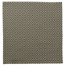 Elegant Modern Gold Squares Diamonds Tiles Pattern