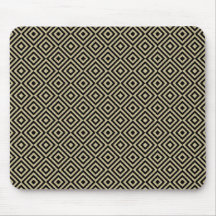 Elegant Modern Gold Squares Diamonds Tiles Pattern